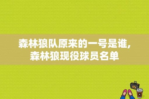 森林狼队原来的一号是谁,森林狼现役球员名单