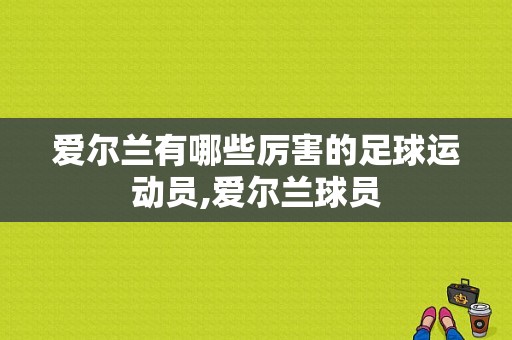 爱尔兰有哪些厉害的足球运动员,爱尔兰球员